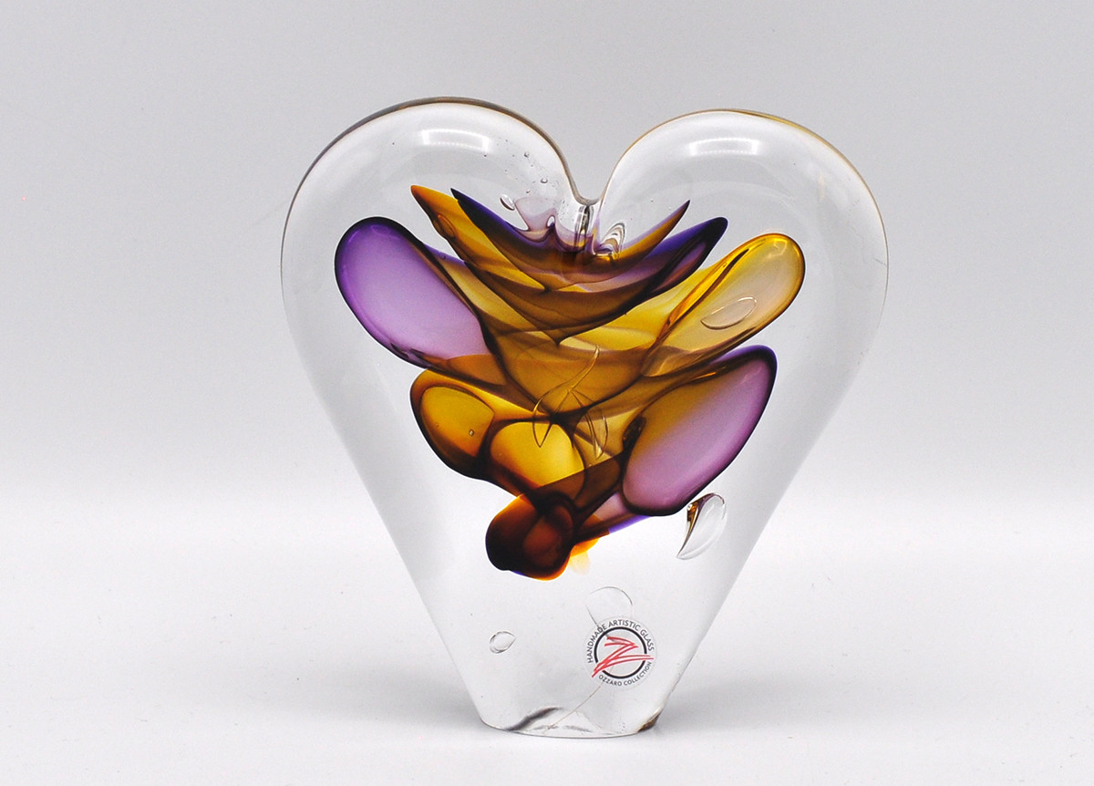 Loranto + Hart, klein cognac-paars
